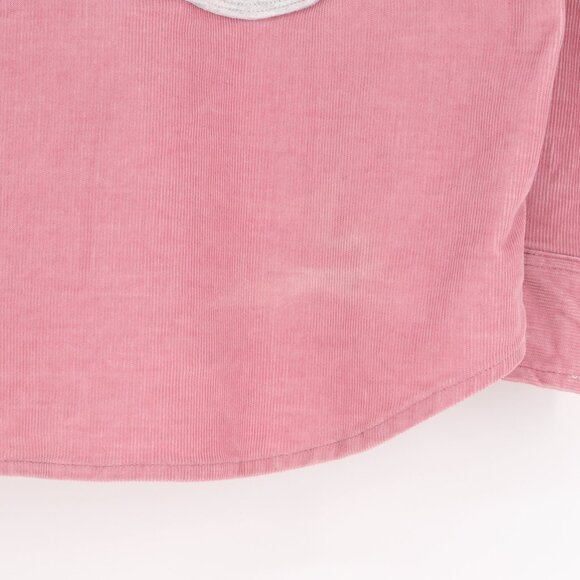 Upcycled Reworked Hello Kitty Corduroy Button Down Shirt Pink Size L - Picture 6 of 7